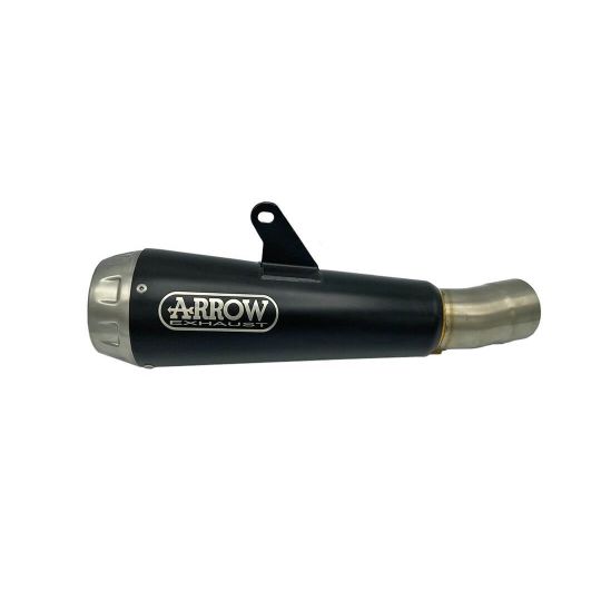 Silencieux Arrow Suzuki GSXR 1000 17-18 - Silencieux Pro-Race Chromé noir - Non Homologué - 71207PRN