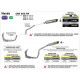 Ligne complète Arrow Compétition Honda CBR 600 13-16 - Silencieux Indy-Race Alu Noir - Embout Carbone - 71807AK&N