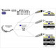 Silencieux Street Alu noir - Embout Carbone Arrow Yamaha MT09 et SP 13-20