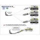 Echappement au détail Arrow Compétition Yamaha R6 17-21 Silencieux Street Thunder Alu Dark embout carbone