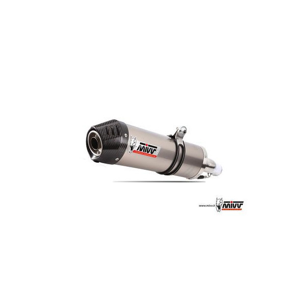Ligne complète 3x1 MIVV Oval Yamaha TRACER 900 GT 18-19 Carbone / Titane